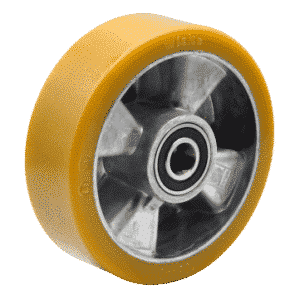 Support wheel suitable for STILL ECU16/20, polyurethane on aluminium rim 125x40mm, bore 15mm